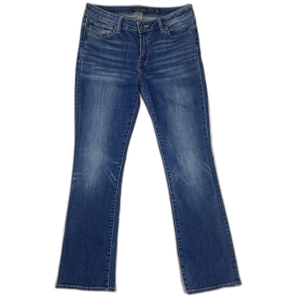 Lucky Brand Lolita Boot Jeans Womens 12/31 Mid Rise Bootcut Stretch Blue Faded